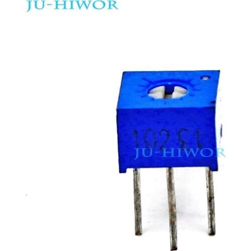 50PCS/lot) 3362 102 1K ohms potentiometer 3362P Trimming Potentiometer Variable Resistor