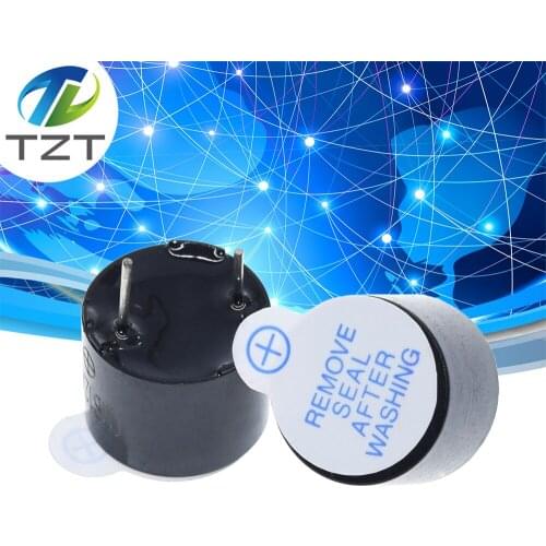 50PCS 5v Active Buzzer Magnetic Long Continous Beep Tone Alarm Ringer 12mm MINI Active Piezo Buzzers Fit For Computers Printers