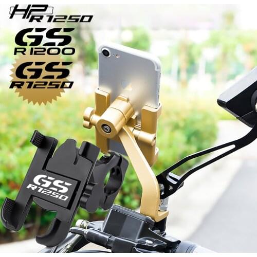 For BMW R1200GS LC BMW GS R1200 HP R1250 LC Adventure Accessories Aluminum Motorcycle Handlebar Phone Holder Stand Mount