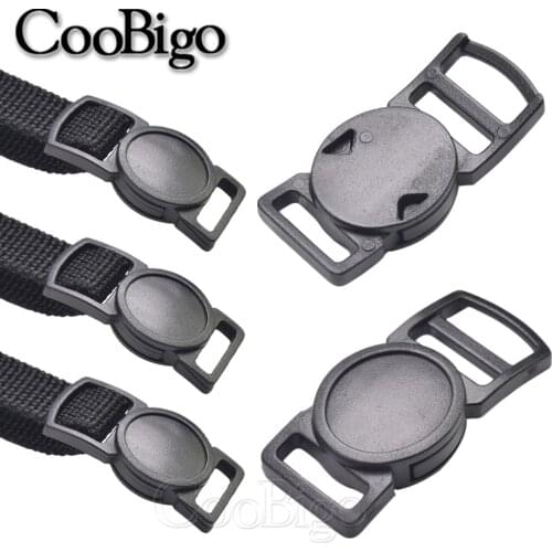 25pcs Black Release Buckles Plastic Round Safety Breakaway for Outdoor Camping Paracord Bracelet Webbing Bag Apparel Accessories