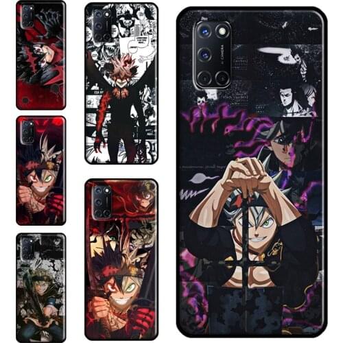 Black Clover Anime Case For OPPO A91 A93 A83 A15 A31 A53 A9 A5 2020 F5 Find X3 Pro A52 A72 A3S A5S Cover Capa