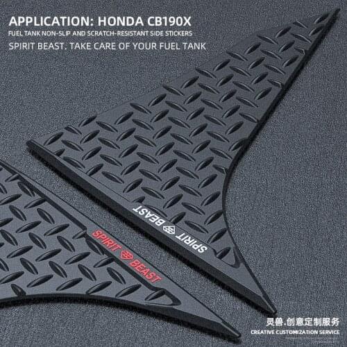 For Honda CB190X Motorcycle Fuel tank stickers Non-slip Sticker side fuel tank Scratch resistant Protector pad Spirit Beast