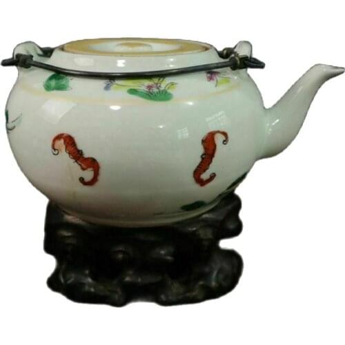 China Old porcelain Pastel character figure pattern pot