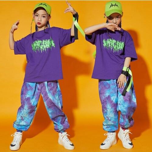 ChildrenS Day Jazz Dance Costumes Boys Hip Hop Street Dance Suit Summer Trends Girls Hip Hop Dance Performance Costumes DQS6994