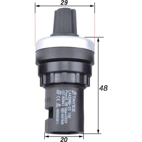 LA42DWQ-22 LA42 Inverter Speed Control Potentiometer Resistance 1K 2K 5K 10K High Precision