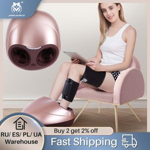 Jinkairui Hot Electric Foot Massager Machine For Health Care Infrared Heating Therapy Relaxation Acupuncture Point Air Compress