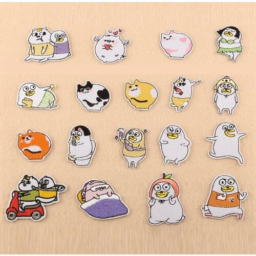 New arrival High-quality Cute animal Patches wholesale Cute Iron On Appliques For Kids Clothes Coat 3D Diy Accessories
