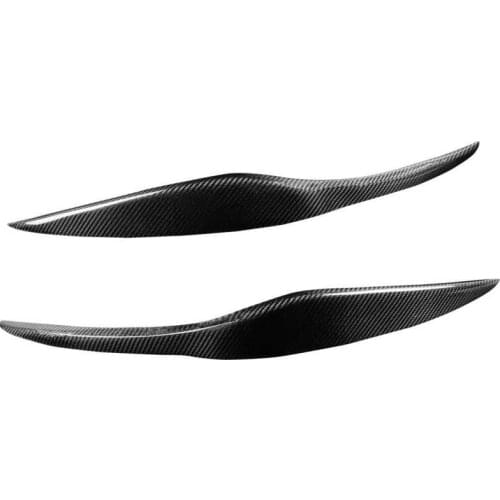 Fit for Ford Fiesta 2009-2012 carbon fiber car headlight eyebrow and eyelash modification car accessories