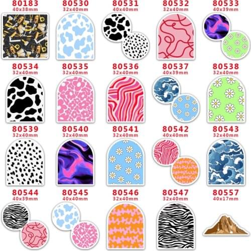 DIY Craft Supplies Sewing Accessories Cartoon Printed Planar Resins Mold 10 Pieces. PR-80183