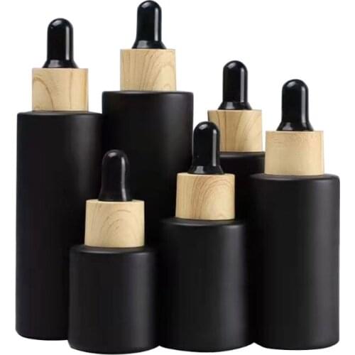 Q1QD 6Pcs Dropper Bottle Tubes Glass Sample Test Bottles Travel Sub Bottling Clean Empty Cosmetic Tincture Organizer for Oil