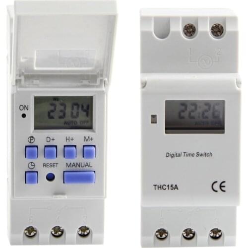 DIN Rail Time Relay Switch Digital LCD Power Programmable Timer DC 12V New