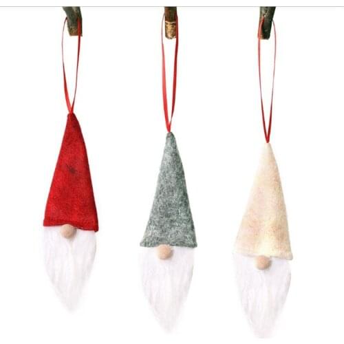 Christmas Tree Decorations Home Decor Faceless Doll Bottle Cap Christmas Small Gift Christmas Tree Accessories Pendant