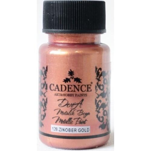 Cadence Dora Silvery Metallic Paint 128-Zinober 50ml