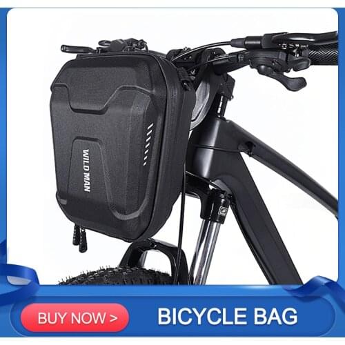 Bicycle EVA Hard Shell Handlebar Bag Reflective Waterproof Scooter Bicycle Front Frame Bag Outdoor Cycling Shoulder Bag
