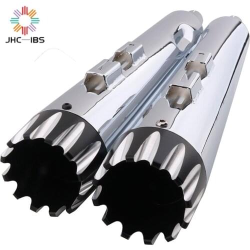 Motorbike 4" Exhaust Pipes For Harley Ultra Limited Road King Dresser Electra Road Glide Street Touring 1995-2016