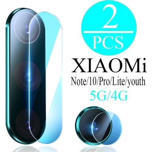 2pcs Tempered Glass Protector Camera Lens for Xiaomi Mi Note 10 Lite Pro Youth 5g Note10 Cc9 9 Pro A3 Xiomi 10Pro Note10Pro