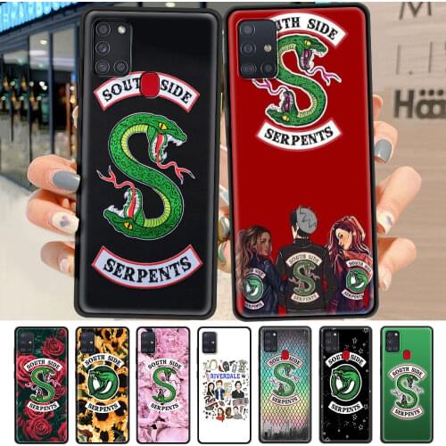 Mobile Phone Case For Samsung Galaxy A51 A71 A12 A21s A31 A52 A32 A41 Black Stylish Protect Cover Riverdale South Side Serpents
