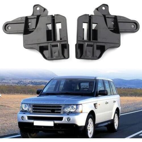 1 Pair Car Front Bumper Fender Bracket Mouting Left & Right For 2006-2009 Land Rover Range Rover Black ABS DPL500070 DPL500060