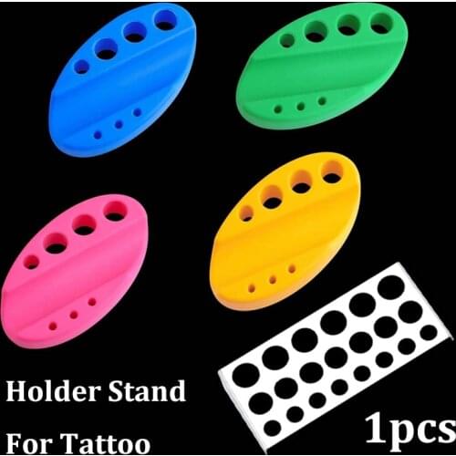 1pcs Oval Silicone Tattoo Pen Holder Stand for Tattoo Microblading Pigment Ink Cup Machine Permanent Makeup Tattoo Accessorie