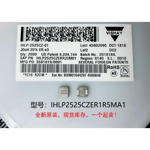10) New original 100% quality IHLP2525CZER1R5MA1 1.5UH 7X7X3MM integrated high current inductors