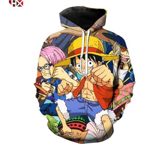 3D Print Hoodies Anime One Piece Funny Men/women Monkey D. Luffy Men Hoodies Harajuku Streetwear Style Casual Tops S108