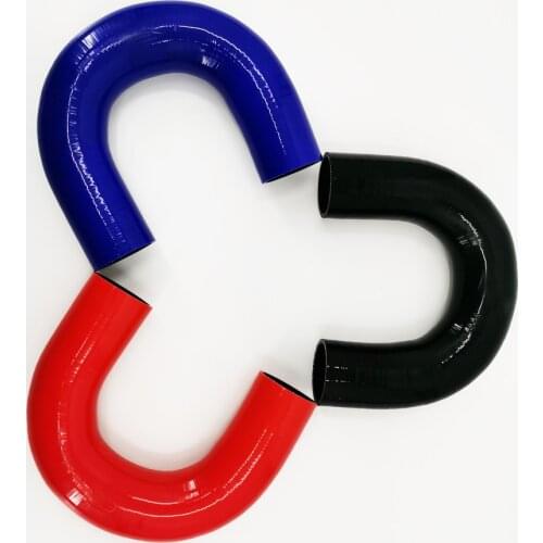 4ply ID 51mm 2.0" inch Silicone Intercooler Intake Pipe Piping Tube hose 180 Degree