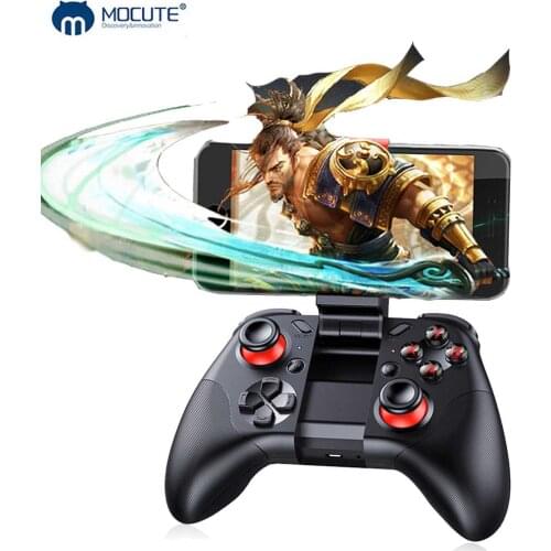 MOCUTE 054 Wireless Bluetooth Game Controller Portable HandheldGamepad Joystick for Android iOS with Smartphone Holder 054 053