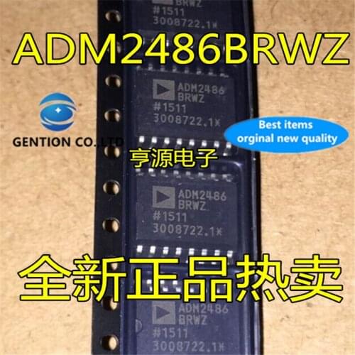 5Pcs ADM2486BRWZ ADM2486BRW ADM2486 SOP16 Digital Isolator chip in stock 100% new and original
