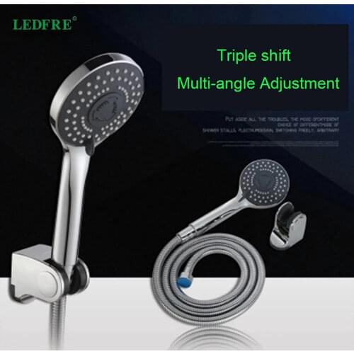 LEDFRE High Pressure Shower Head Water Saving Rainfall Chrome Shower Head Bathroom Square Spray Nozzle Head LF86014