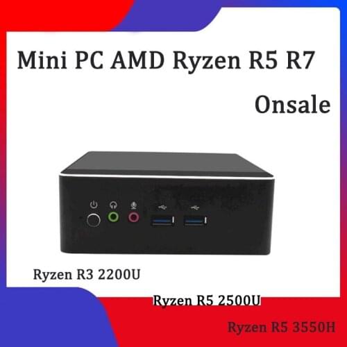 Mini PC Intel Celeron N4100 Quad-Core 8GB LPDDR4 128GB SSD 2.4G/5.0G WiFi Bluetooth 4.2 HDMI2.0 4K 60Hz USB-C Windows10 Computer