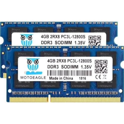 MOTOEAGLE Laptop Memory RAM DDR3 DDR3L 1066 1333 1600MHz 8500 10600 12800S SODIMM 204PIN