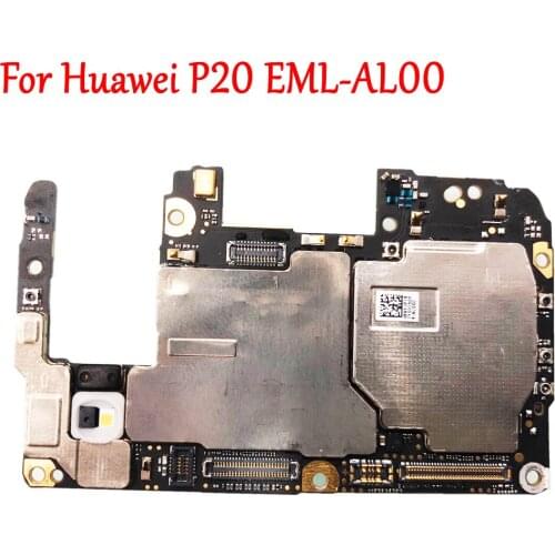 Tested Work Original Unlock Motherboard For Huawei P20 EML-AL00 Main board Logic Circuit Electronic Chips