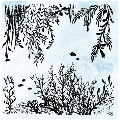 Coral background Clear Silicone Stamp/Seal for DIY scrapbooking/photo album Decorative clear stamp sheets A1876