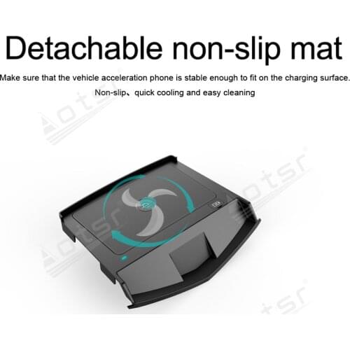 QI Wireless Quickly Fast Charge Special On-Board Phone Panel Android For Cadillac ATS-L 2017 XTS 2018 Non-slip Car Accessories