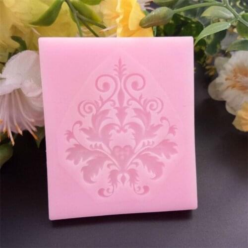Relief Sugarcraft Frame Border silicone mold Scroll Fondant Cake Decorating Tools Cupcake Baking Candy Chocolate Moulds