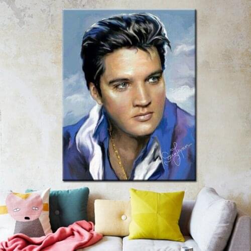 Modern wall paintings Elvis Presley The King poster vintage coloring by numbers drawing by numbers painting by numbers
