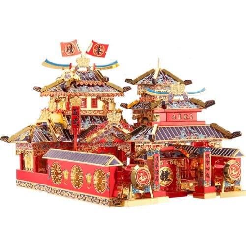 STEEL GOLEM Chinese Style Shunfeng Dart Board Building 3D Laser Cut Assemble Jigsaw Toys for Adult 2020 New Arrivals