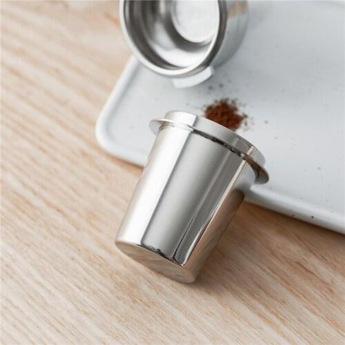 51/54/58mm Universal Espresso Coffee Machine Handle Powder Receiver Coffee Machine Powder Cup Stainless Steel Coffee Tamper