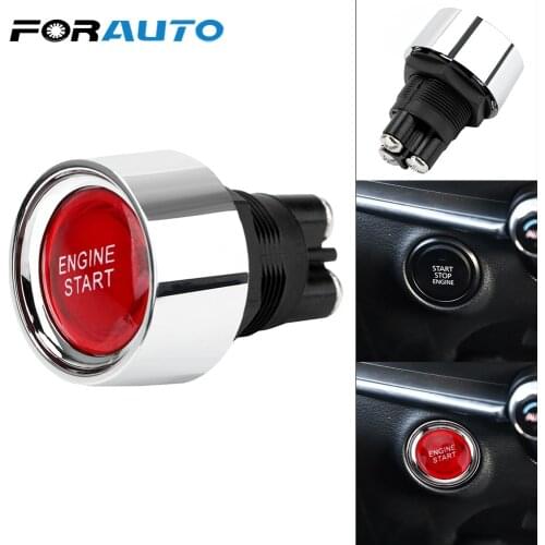 Universal Car Auto Switch Engine Start Starter Switch Racing Illuminated Push Button Touch Momentary Reset Voltage 12V DC Fits