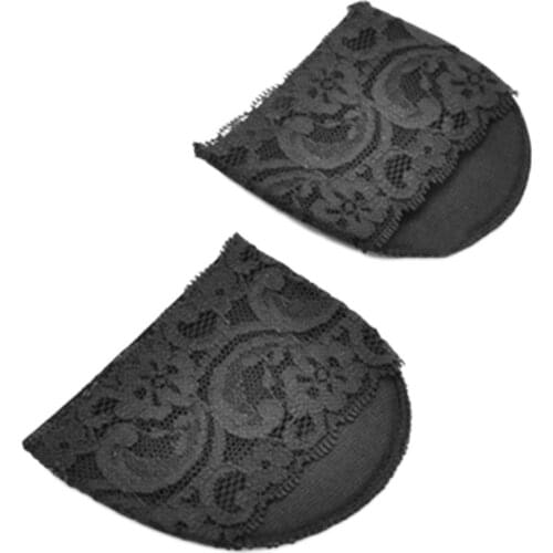 1 Pair Ladies Forefoot Insoles Invisible High Heeled Shoes/Slip Resistant Half Yard Pads Black/Skin Color Foot Care Tool Hot