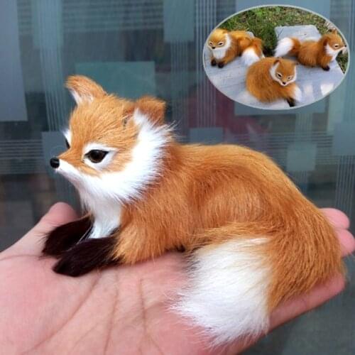 1 Pcs Simulation Animal Foxes Plush Toy Doll Photography for Children Kids Birthday Gift S55