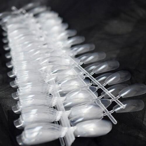 10 Kits Long Clear Salon Fake Nails Coffin Shape DIY Transparent Extreme Ballerina False Nails Manicure Tips 240pcs