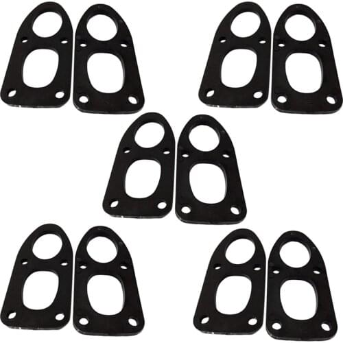 10Pcs Skateboard Riser Pads mm 6mm (1/4 inch) Riser Pads U-Shape Skateboard Shock Pads Soft Longboard Shockpads