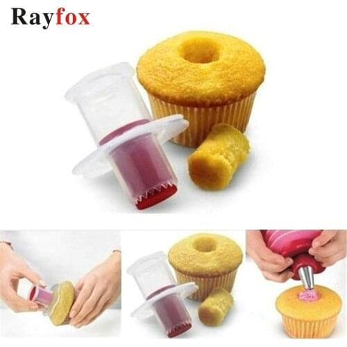 2Pcs Kitchen Accessories Tools Plastic Cupcake Core Plunger Circle Cutter Baking tools Tools For Cake decor Pastry Home Gadget