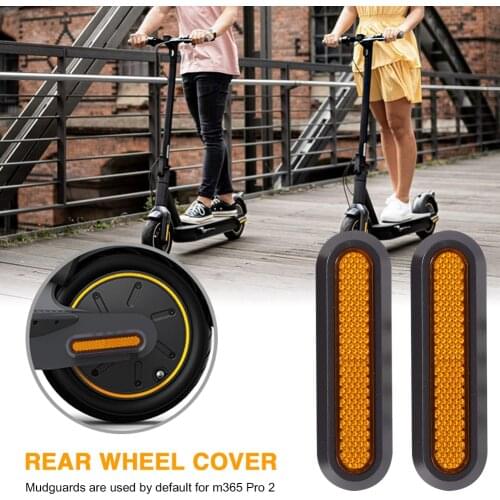 2pcs Scooter Wheel Cover Protect Shell For Xiaomi Electric Scooter Pro 2 1s M365 Front Rear Safety Reflective Parts