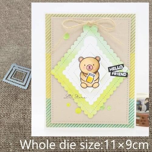 XLDesign Craft Metal Cutting Dies stencil mold 3Pcs switch tags decoration scrapbook Album Paper Card Craft Embossing die cuts