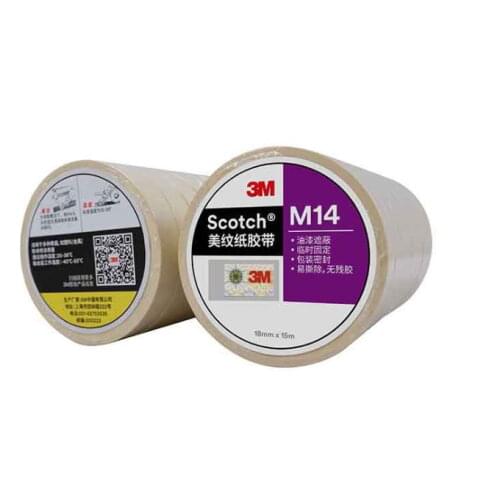 3M 2214 masking tape M14 plus sticky masking glue decoration masking paper hand-rolling car spray paint masking paper