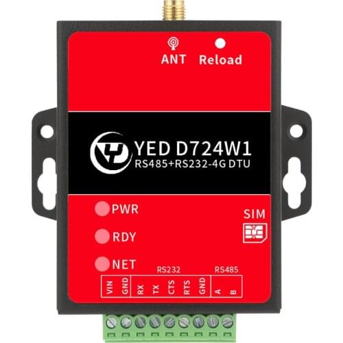4G module CAT1 Internet of Things DTU full Netcom LTE remote control RS232 + RS485 YED-D724W1