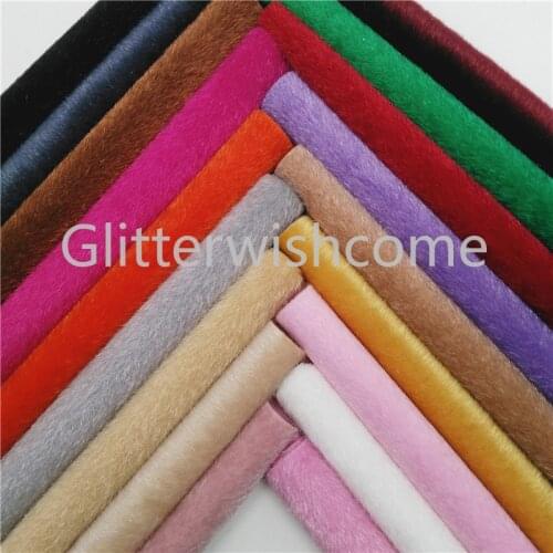 Glitterwishcome 21X29CM A4 Size Immitation Horse Fur Fabric Sheets for Bows, GM521A