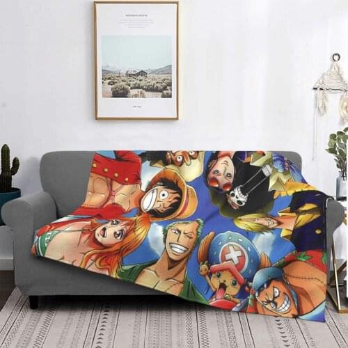 Room Decoration Straw Hat Pirates One Piece Blanket Amazing Gifts Ultra Soft Flannel Fleece Blankets and Throws